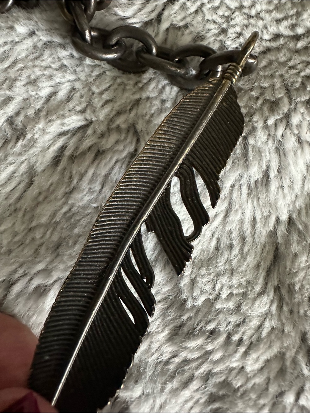 Coach Metal Feather Bag Charm Keychain - Picture 9 of 10